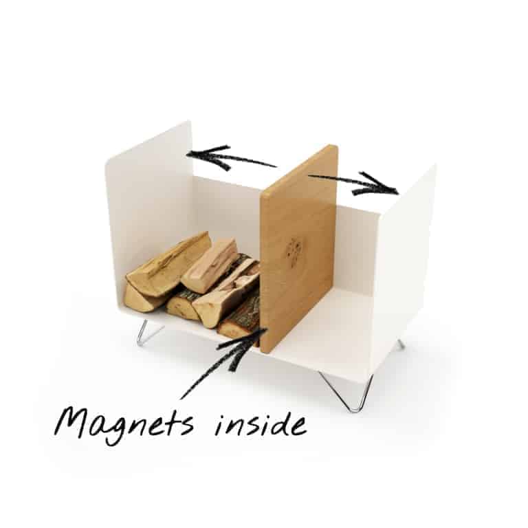 kaminholzregal-innen-brennholzregal-holzaufbewahrung-metall-design-modern-holz-aufbewahrung-kaminholz-brennholz-stahl-weiss-edelstahl-eiche-magnets-inside-magic-2-new