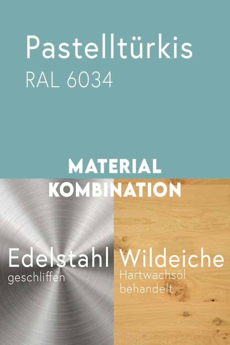 material-kombination-holz-eiche-massivholz-wildeiche-mit-aesten-metall-stahl-mit-pulverbeschichtung-pastelltuerkis-ral-6034-edelstahl-geschliffen