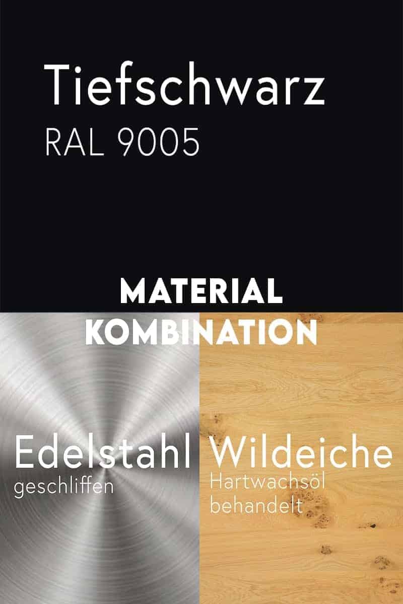material-kombination-holz-eiche-massivholz-wildeiche-mit-aesten-metall-stahl-mit-pulverbeschichtung-tiefschwarz-ral-9005-edelstahl-geschliffen