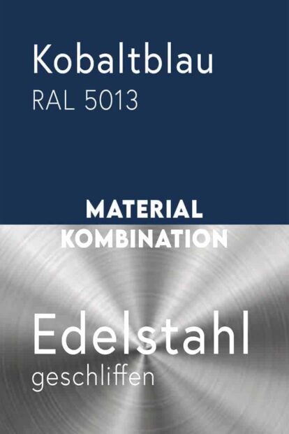 material-kombination-metall-stahl-mit-pulverbeschichtung-kobaltblau-ral-5013-edelstahl-geschliffen