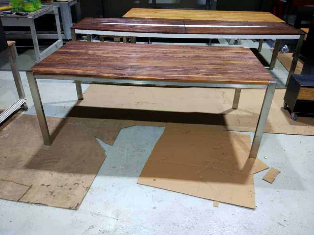 Tisch Ferrum 002 Holz Metall Nussbaum Esstisch Gartentisch Design Mobel Online Shop