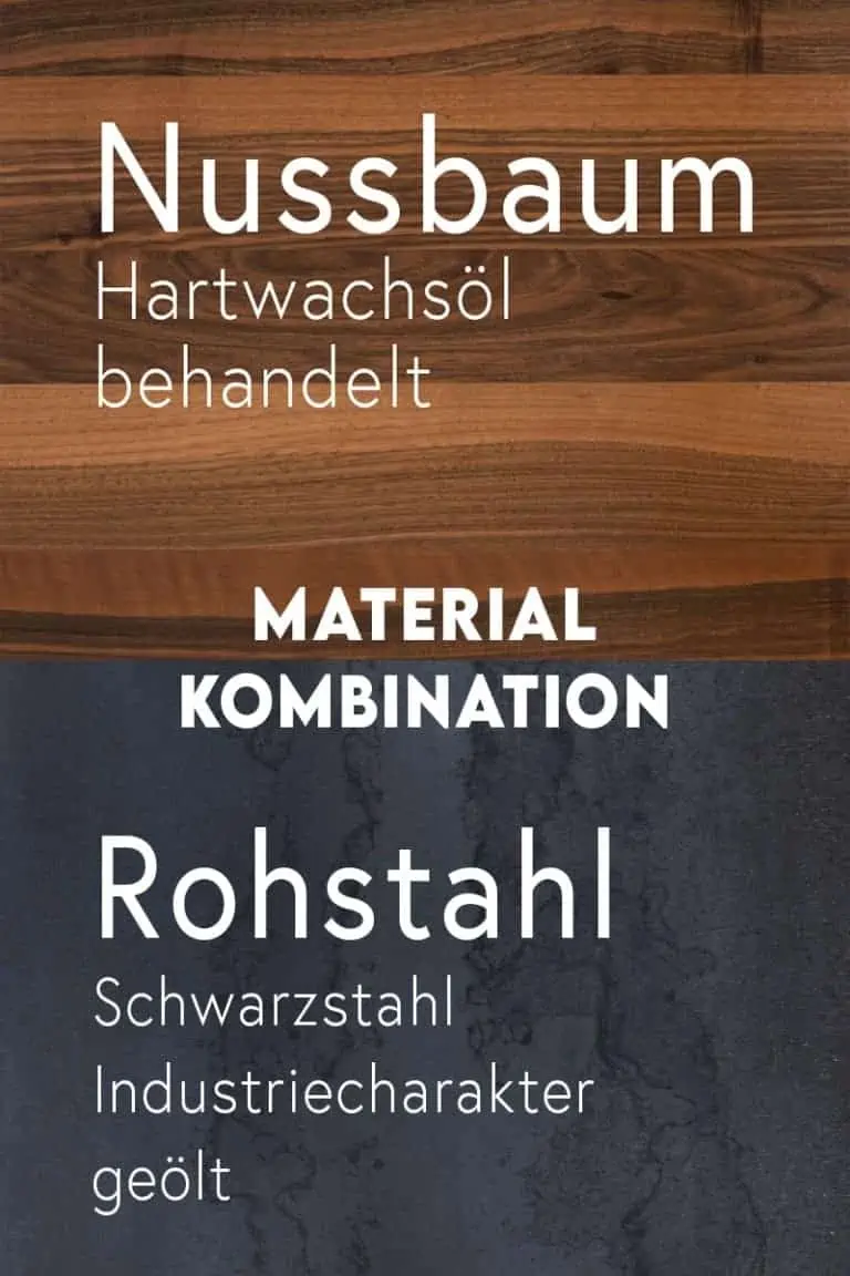 material-kombination-holz-massivholz-nussbaum-metall-stahl-rohstahl-zunderstahl-schwarzstahl-geolt