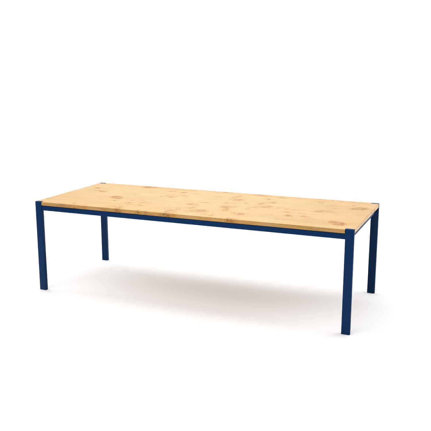 Tisch Ferrum 003 (Holz, Metall, Eiche, blau, Esstisch ...