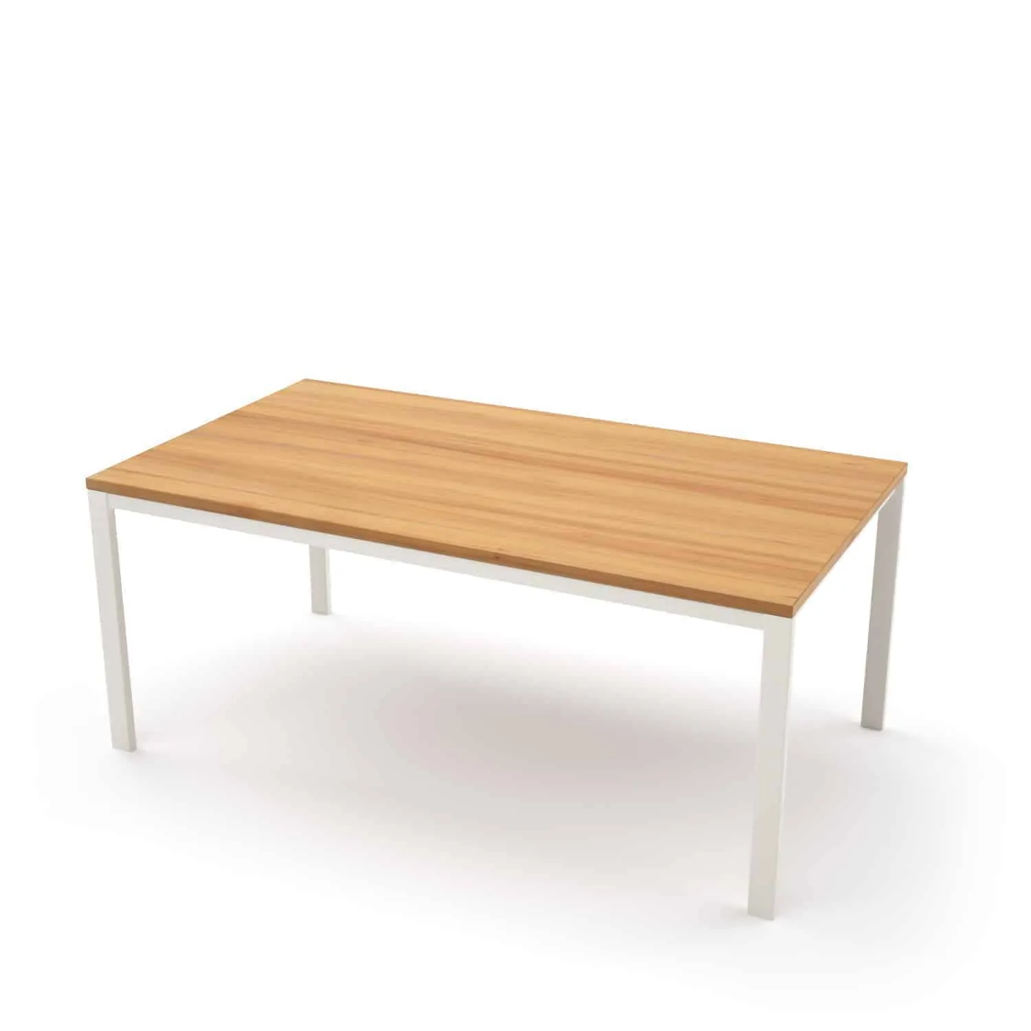 Tisch Ferrum 004 (Holz, Metall, Ulme, weiß, Esstisch ...