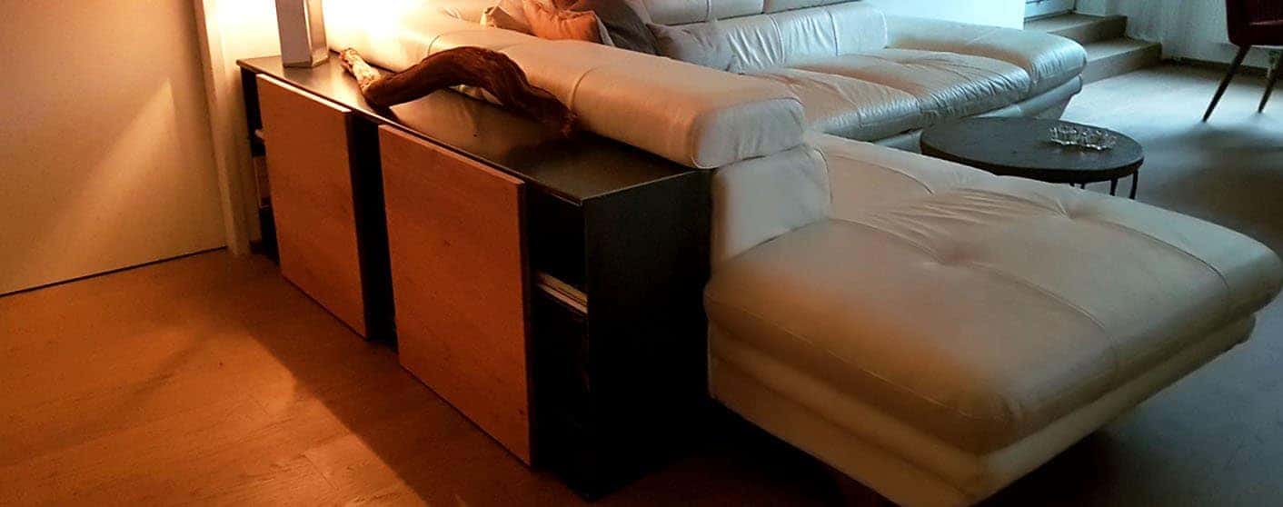 kommode-sideboard-wohnzimmer-holz-eiche-schwarz-grau-massivholz-design-metall-modern-stahl-rohstahl-mit-schiebetueren