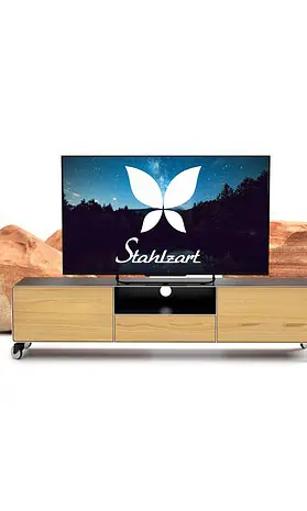 tv-lowboard-industrial-eiche-astfrei-schwarz-grau-holz-massivholz-modern-160-cm-wohnzimmer-metall-design-hifi-mit-2-schubladen-klappe-rohstahl-stahlzart-dot-1
