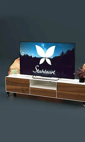 tv-lowboard-weiss-holz-metall-nussbaum-industrial-massivholz-modern-160-cm-wohnzimmer-designer-hifi-mit-2-schubladen-klappe-stahlzart-dot-1