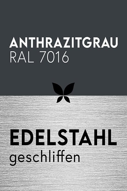 anthrazitgrau-ral-7016-anthrazit-pulverbeschichtung-feste-oberflaechenbeschichtung-edelstahl-geschliffen-stahlzart-material-kombination