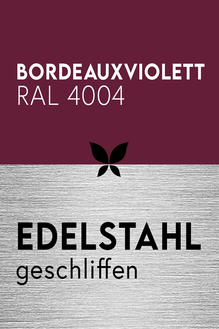 bordeauxviolett-ral-4004-pulverbeschichtung-feste-oberflaechenbeschichtung-edelstahl-geschliffen-stahlzart-material-kombination